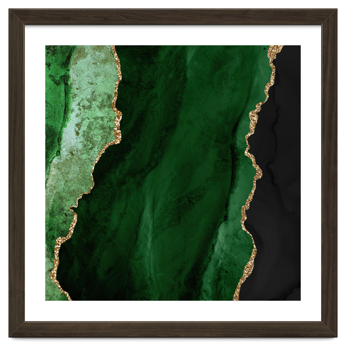 Green & Gold Agate Texture 01