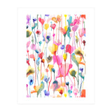Watercolour Colourful Wild Flowers (Print Only) thumbnail