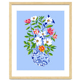 The Floopy Planter, Abstract Flower Pot Illustration, Pop Bohemian Eclectic Botanical, Flower Colorful Blossom thumbnail