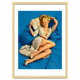 Pinup Sexy Girl Reading A Love Letter thumbnail