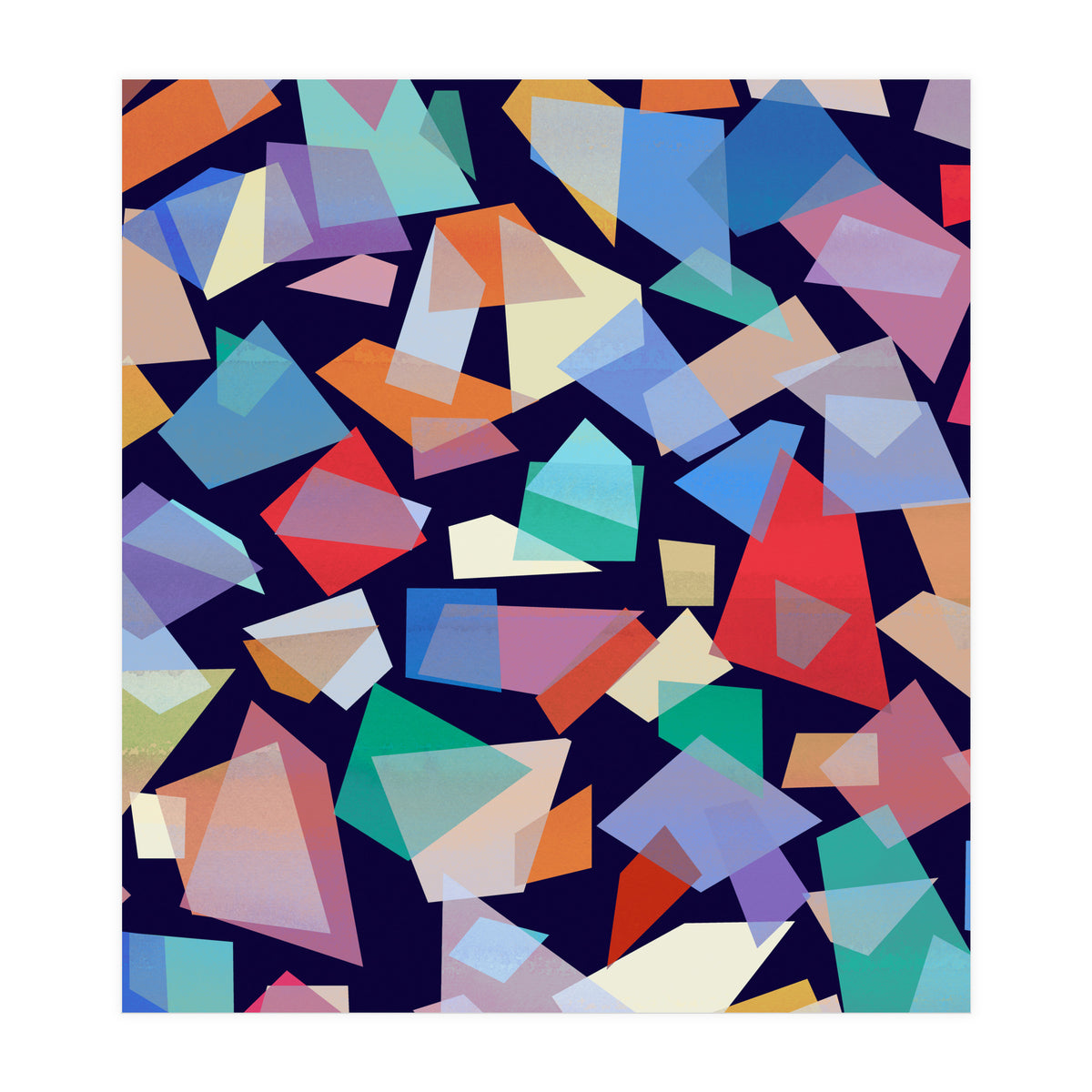 Geometric Squares Collage (Print Only)