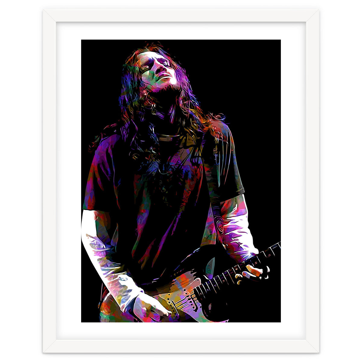 John Frusciante American Musician Guitarist Colorful