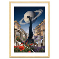 Cosmic Balance: Surreal Yoga in Ancient Dreamscapes