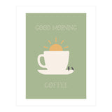 GOOD MORNING COFFEE with birds (Print Only) thumbnail
