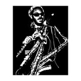 Rahsaan Roland Kirk American Jazz Multi-Instrumentalist in Grayscale (Print Only) thumbnail