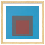 JOSEF ALBERS - HOMAGE TO THE SQUARE, BLUE, DARK RED thumbnail