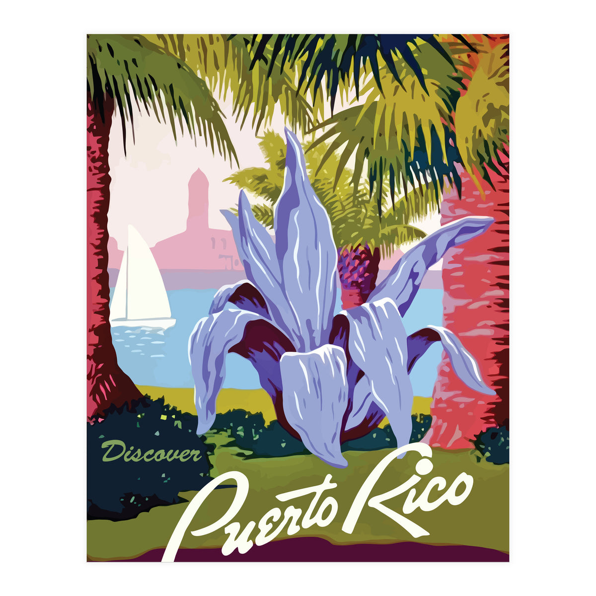 Puerto Rico Flower (Print Only)
