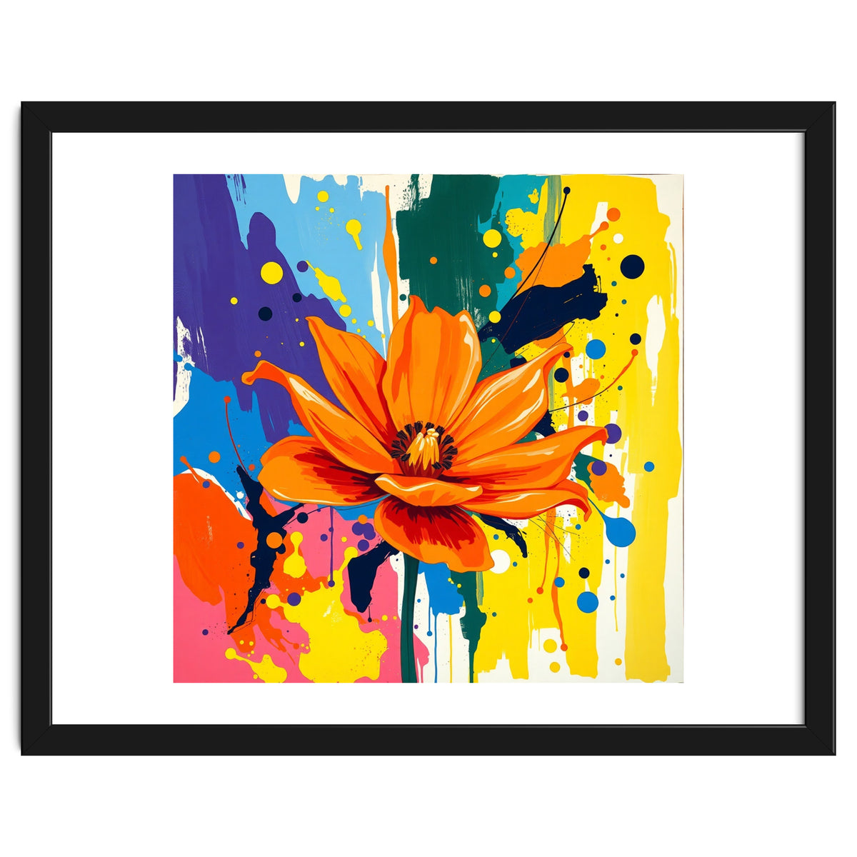 Modern Vibrant Flower