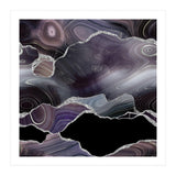 Black & Silver Glitter Agate Texture 01  (Print Only) thumbnail