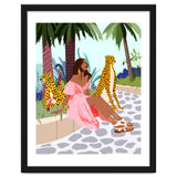 Spirit Animal, Cheetah, Leopard, Tiger Wildlife, Tropical Jungle Wild Cat Animals, Bohemian Woman Travel Garden Nature thumbnail