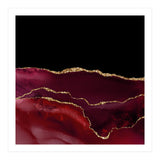 Burgundy & Gold Agate Texture 07 (Print Only) thumbnail