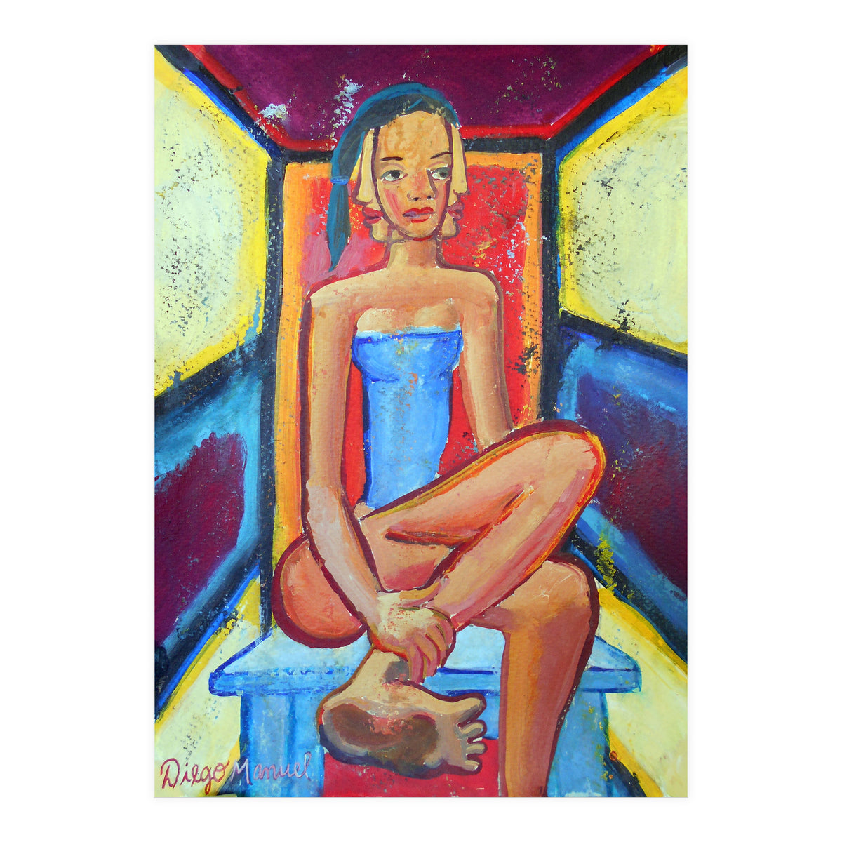 Mujer En La Silla 23 (Print Only)