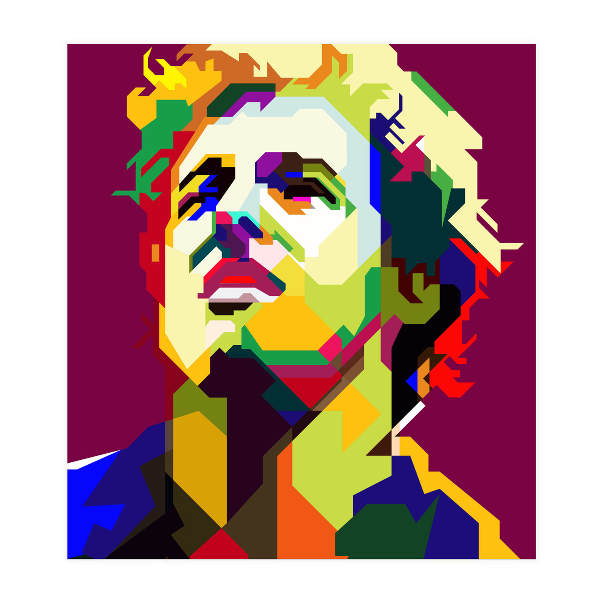 Bruce Springsteen Pop Art WPAP (Print Only)