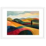 Abstract Tuscan Hills Landscape Painting thumbnail