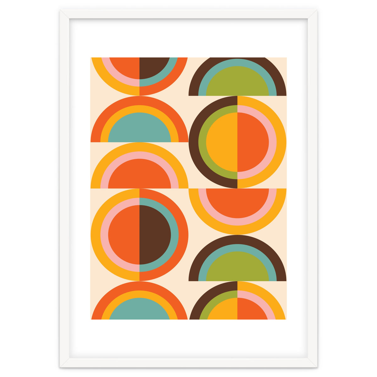 Bauhaus Geometric Rainbow