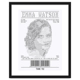 Receipt Art Emma Watson thumbnail
