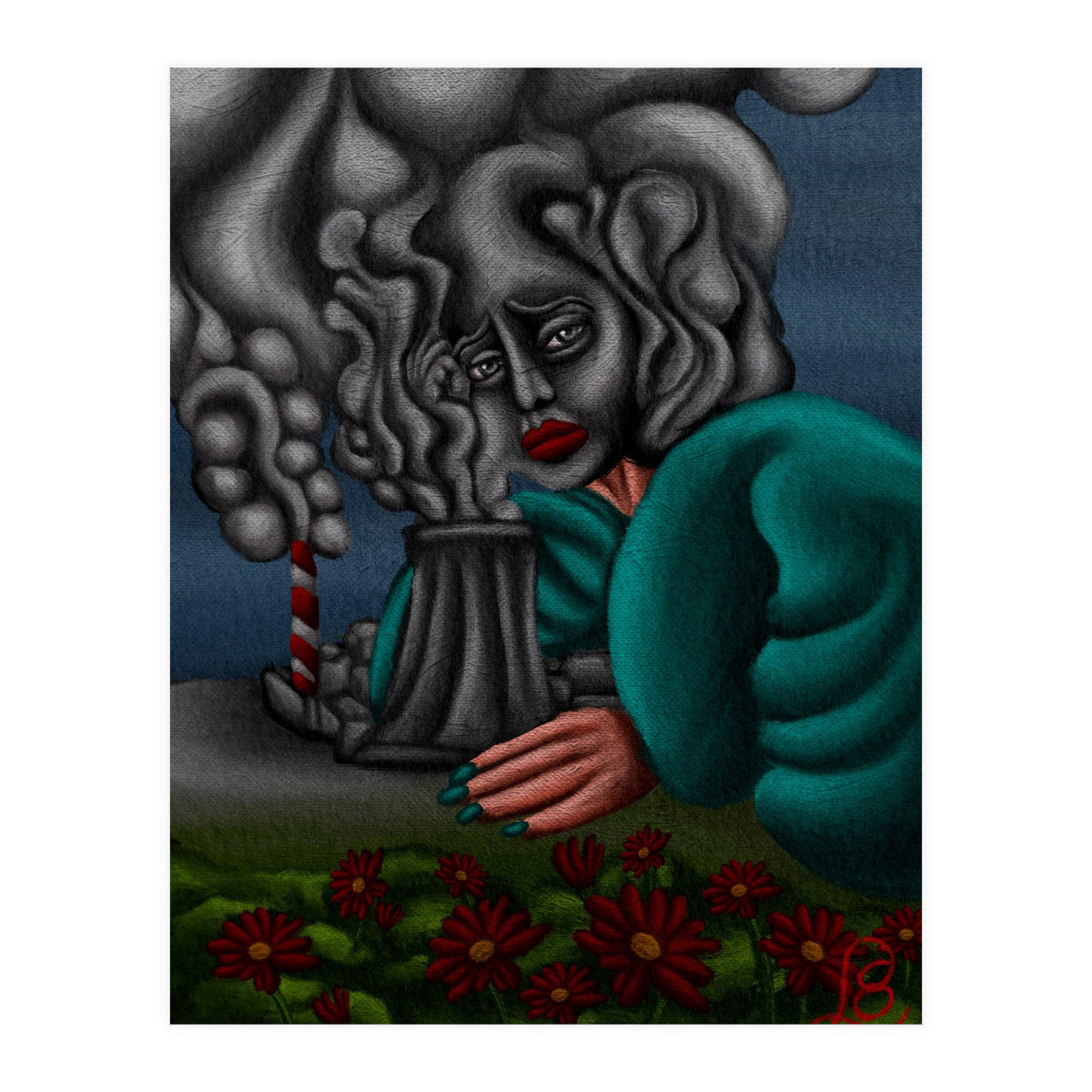 " It starts by the mind, then it takes the rest" (Print Only)