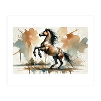 Fiery Horse Elegance (Print Only)