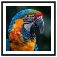 Close Up Of A Colorful Macaw Parrot