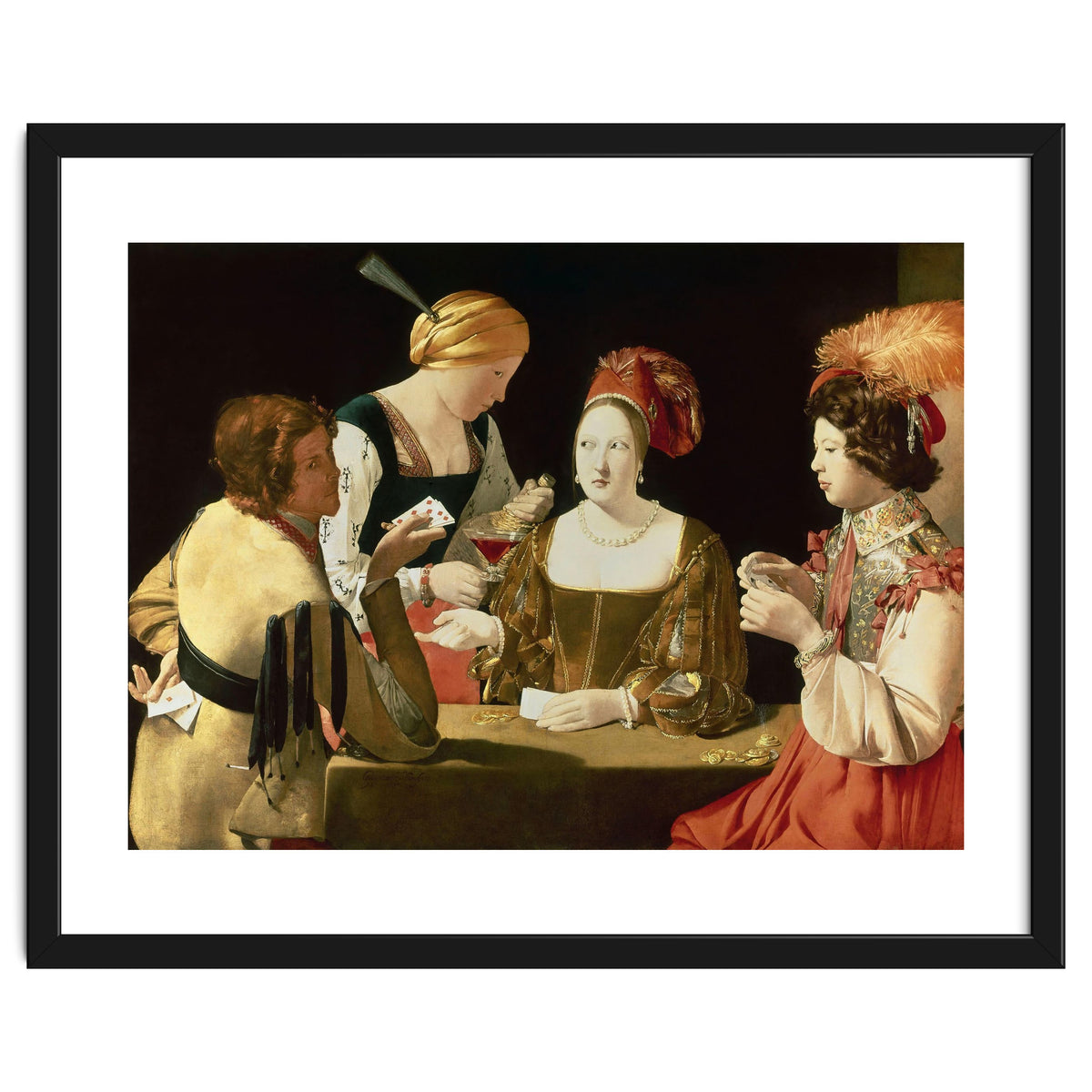 French school. The Cheater with the Ace of Diamonds. Le Tricheur à l'As de Carreaux. 17th century...