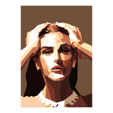 Monica Bellucci Actress Retro Art Illustration (Print Only) thumbnail