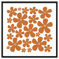 Brown Flowers Pattern