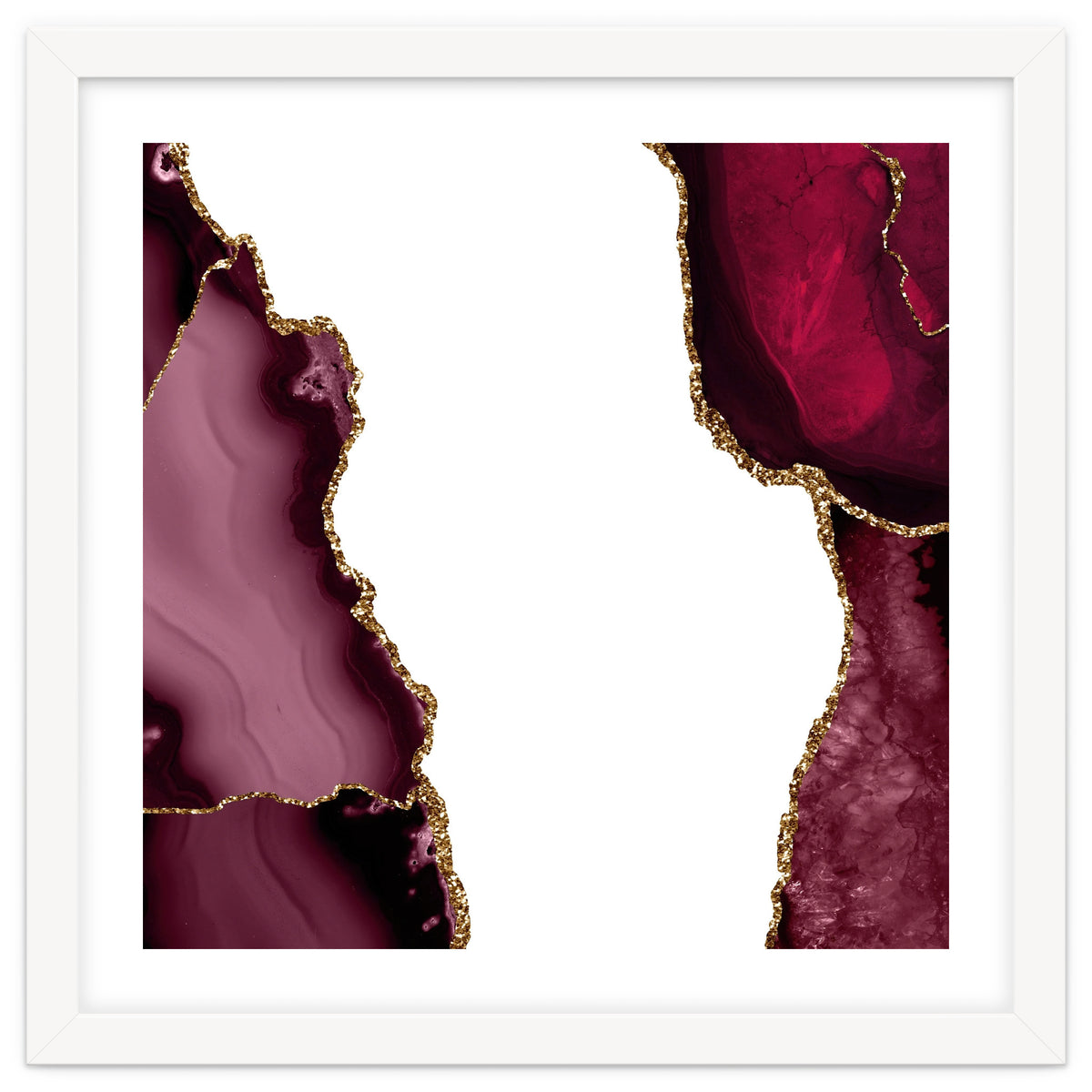 Burgundy & Gold Agate Texture 21