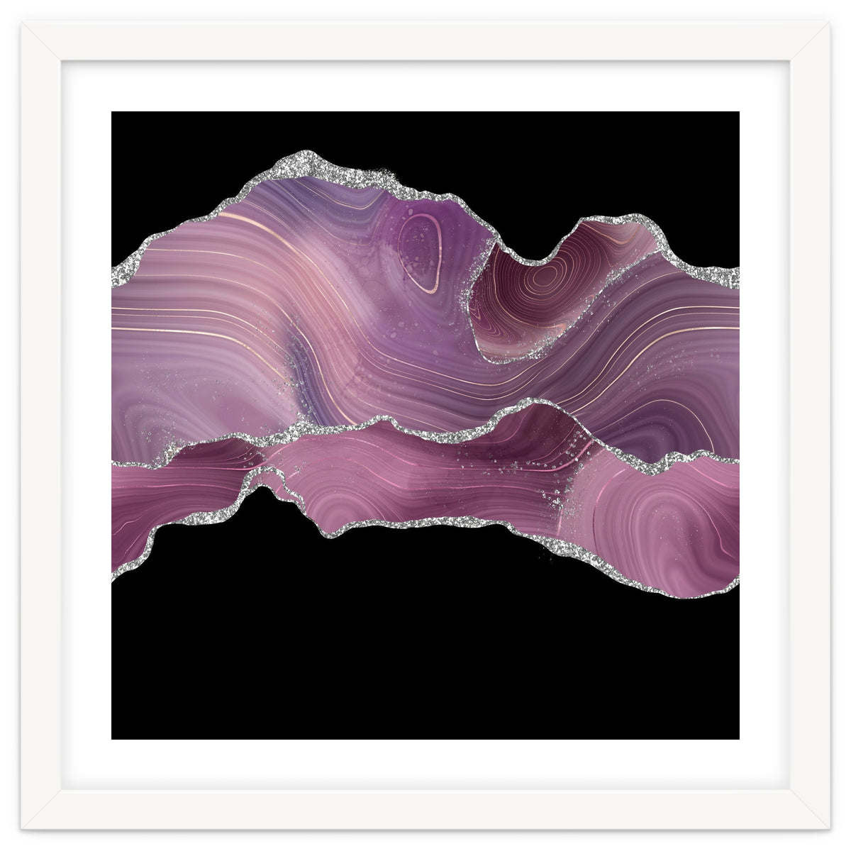 Mauve & Silver Agate Texture 04