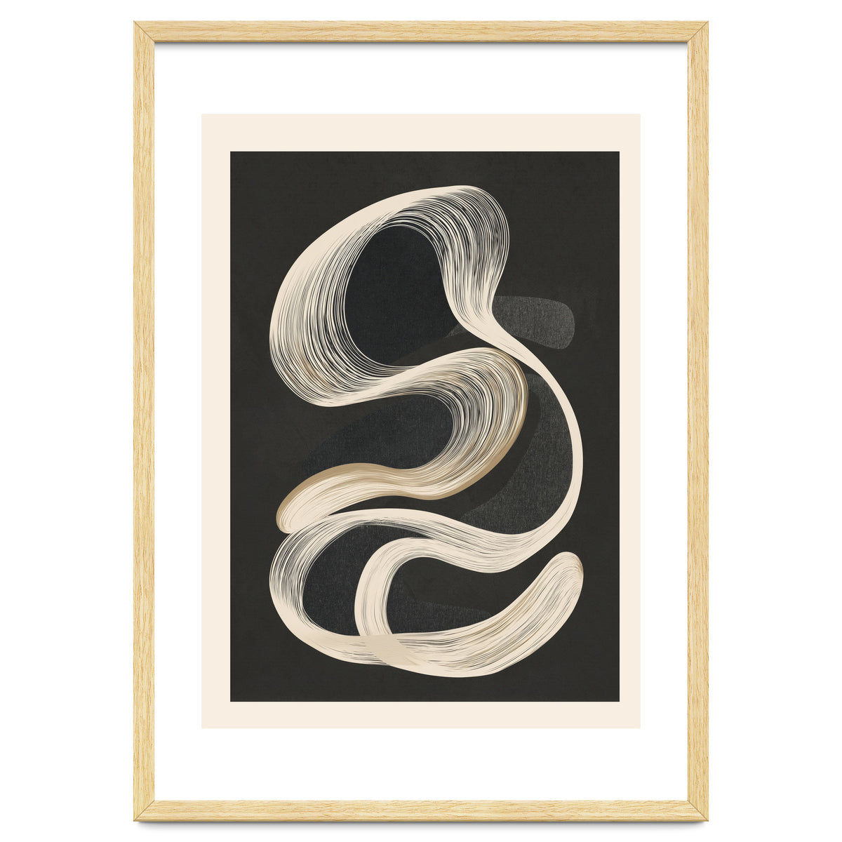 Monochrome Flow Abstract Line Movement