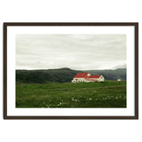 Red roof house in the greenfield - Iceland thumbnail
