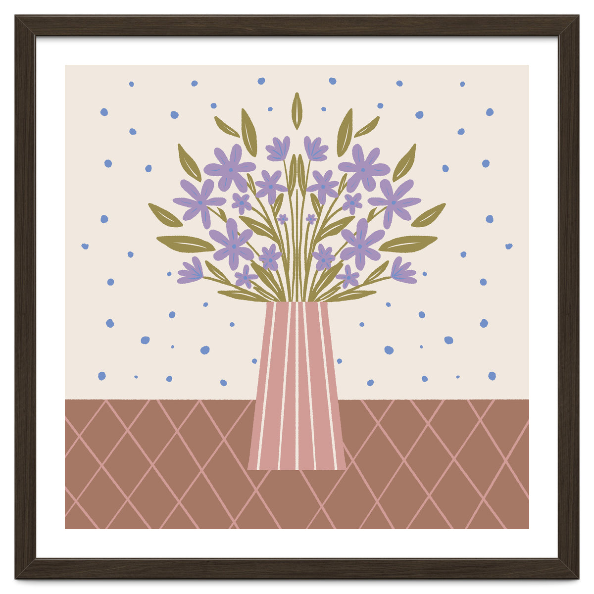 Flower Vase Mocha Mousse