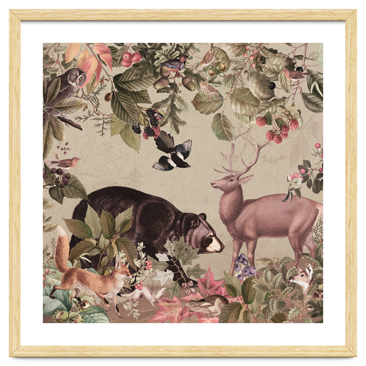 Nostalgic Autumn guardians of the forest