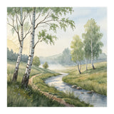 Morning Mist in the Birch Valley (Print Only) thumbnail