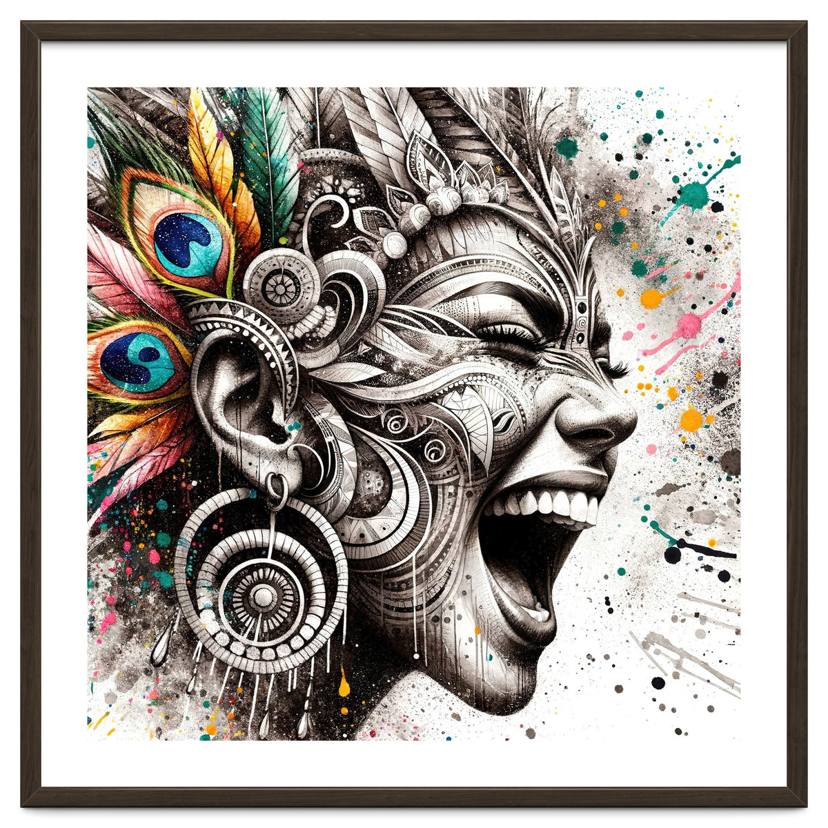 Carnival Scream Portrait