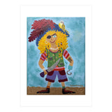Finn, the Pirate, with Cookie, his Parrot (Print Only) thumbnail