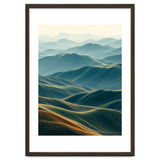 Minimalist Misty Mountain Landscape Wall Art thumbnail