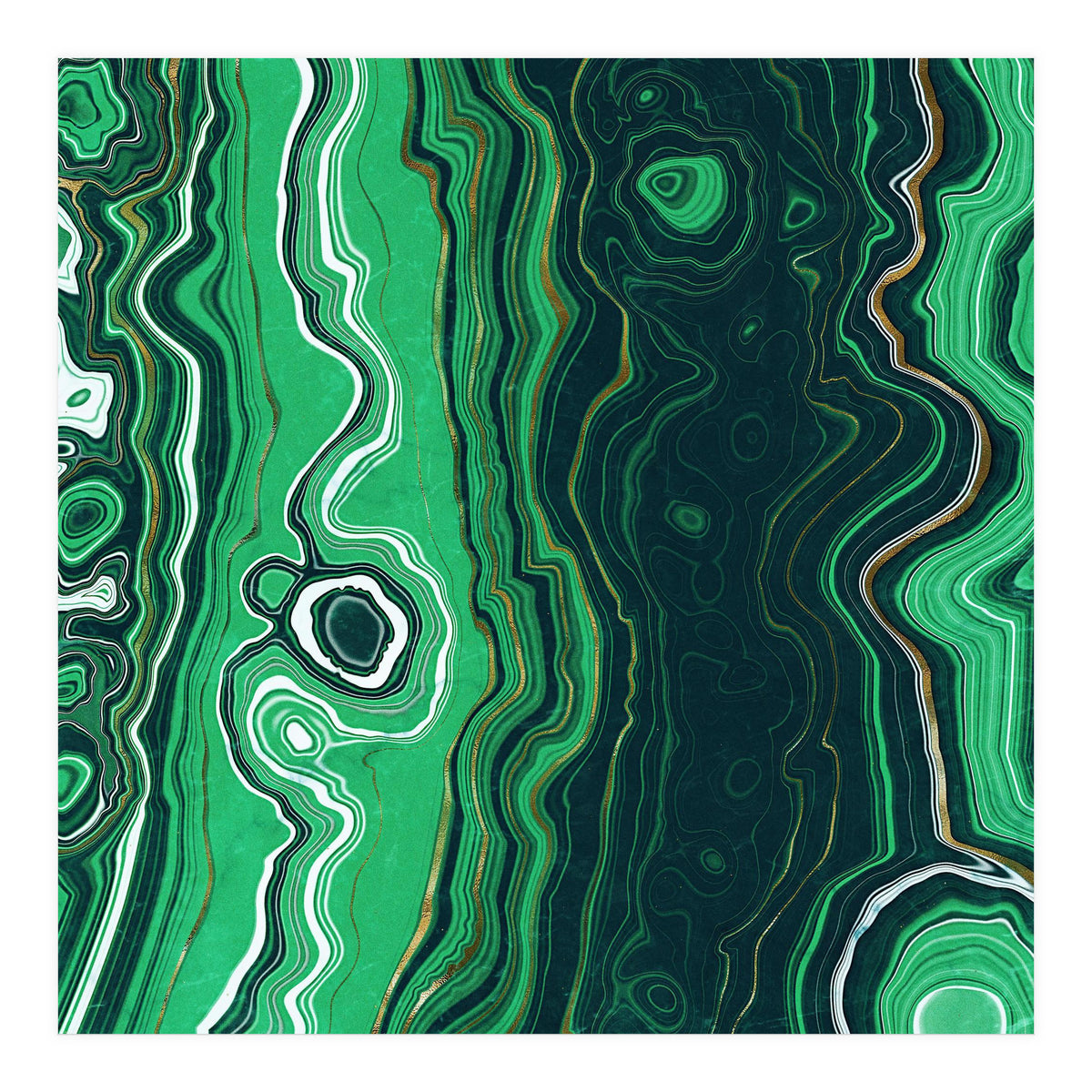 Malachite Texture 07 (Print Only)