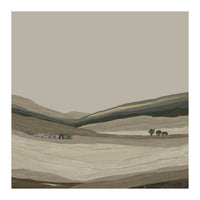 Muted Landscape oil painting  (Print Only)