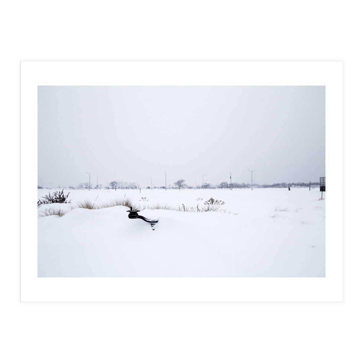 Drinking fountain covered with snow (Print Only)