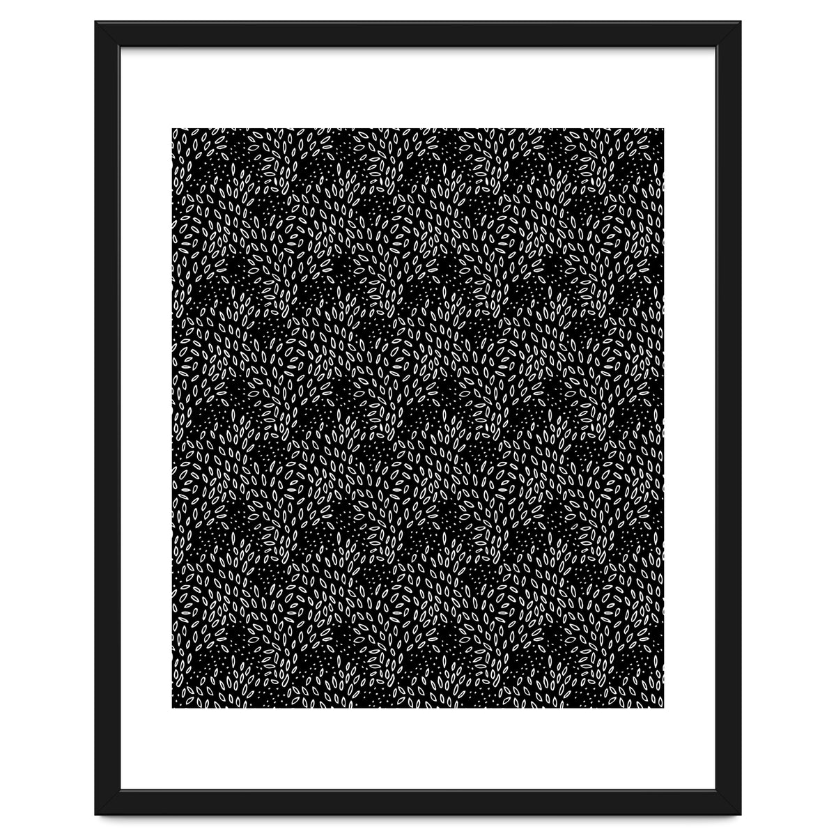 Black Floral Pattern
