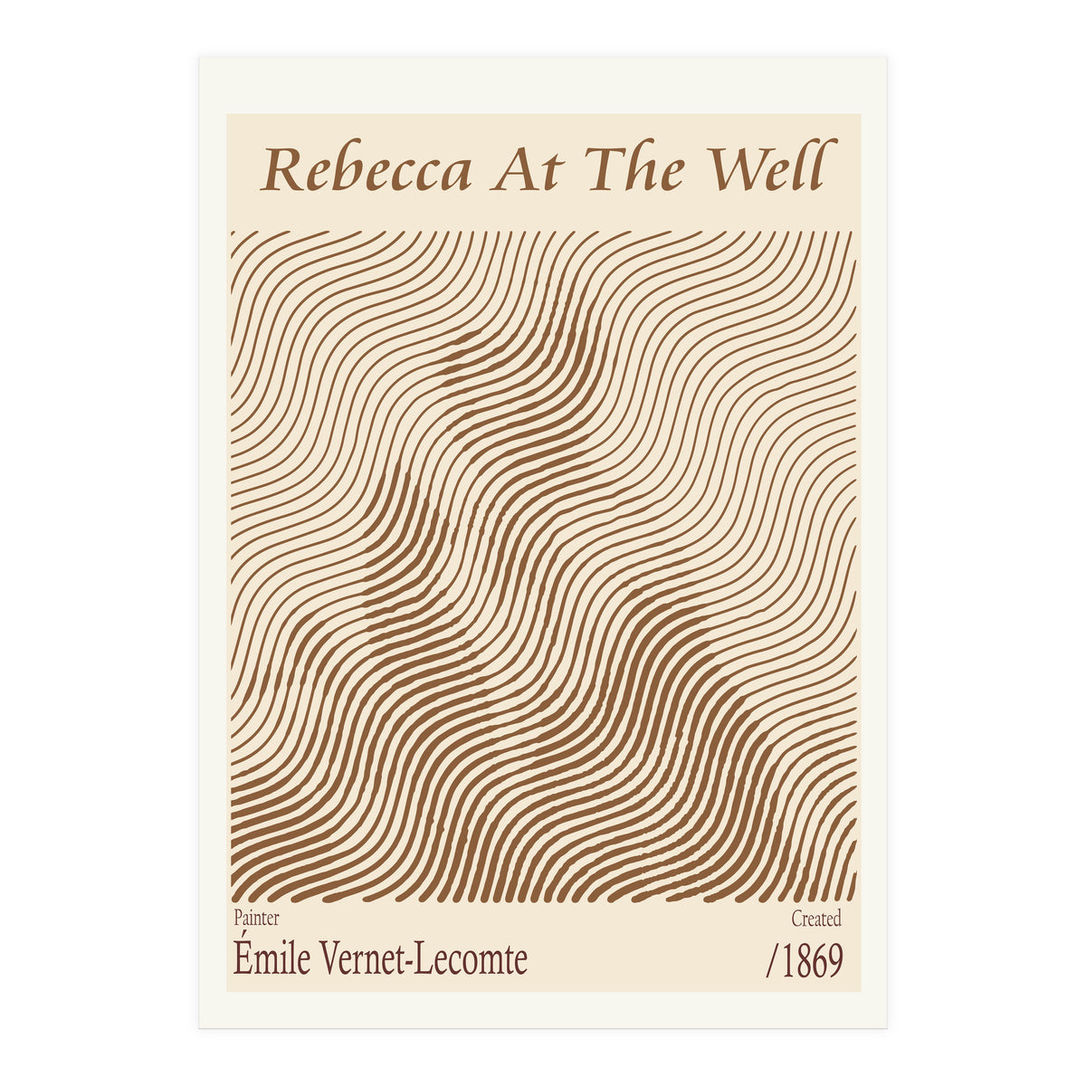 Rebecca At The Well – Émile Vernet Lecomte (1869) (Print Only)