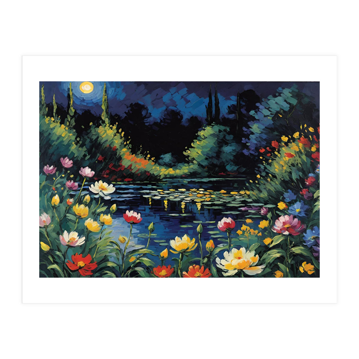 Moon Unique Flower (Print Only)