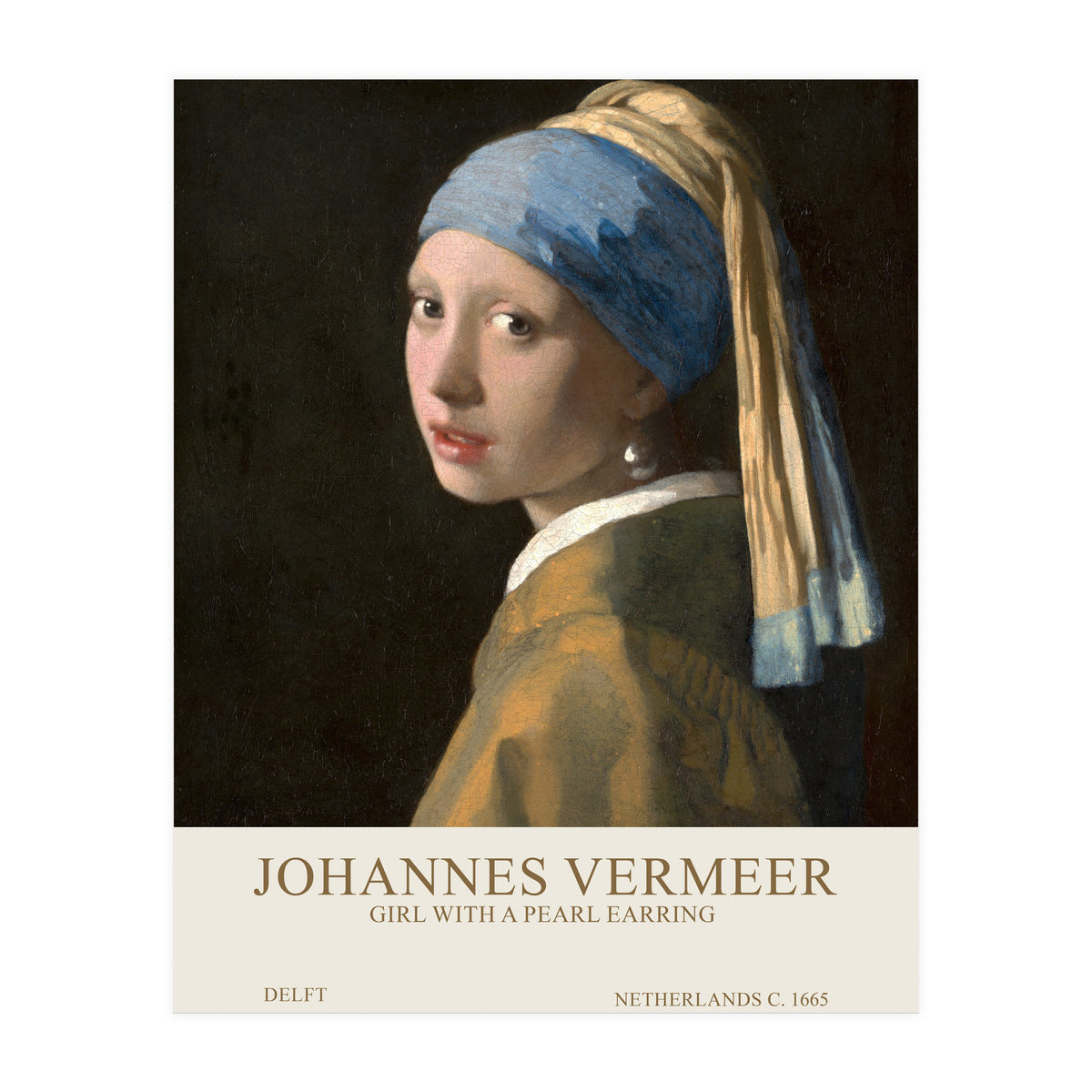 Johannes Vermer - Girl with a pearl earring (Print Only)