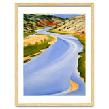 Georgia O’Keeffe – Chama River, Ghost Ranch (1937) | Serene Southwestern Landscape in Bold Modernist Forms thumbnail