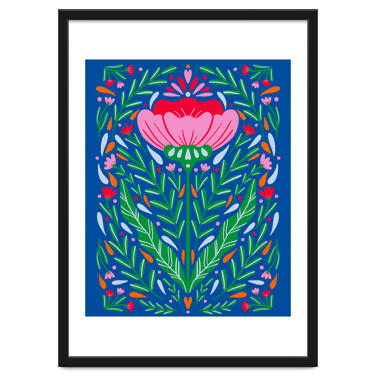Bold Symmetrical Floral