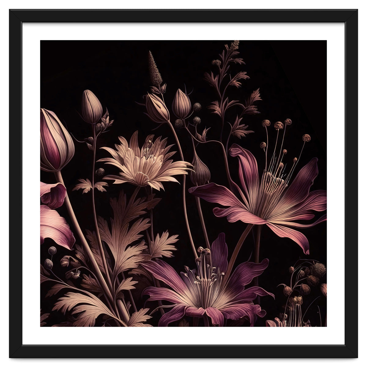 VINTAGE COLOURFUL BOTANICAL-10A-1