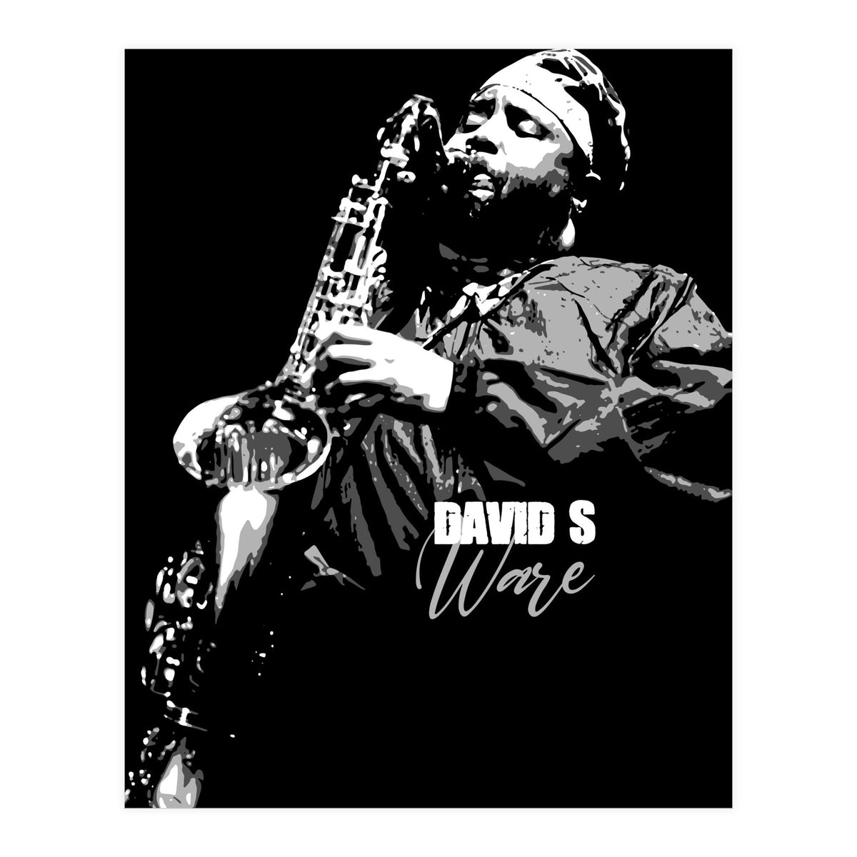 David S Ware American Jazz Saxophonist (Print Only)