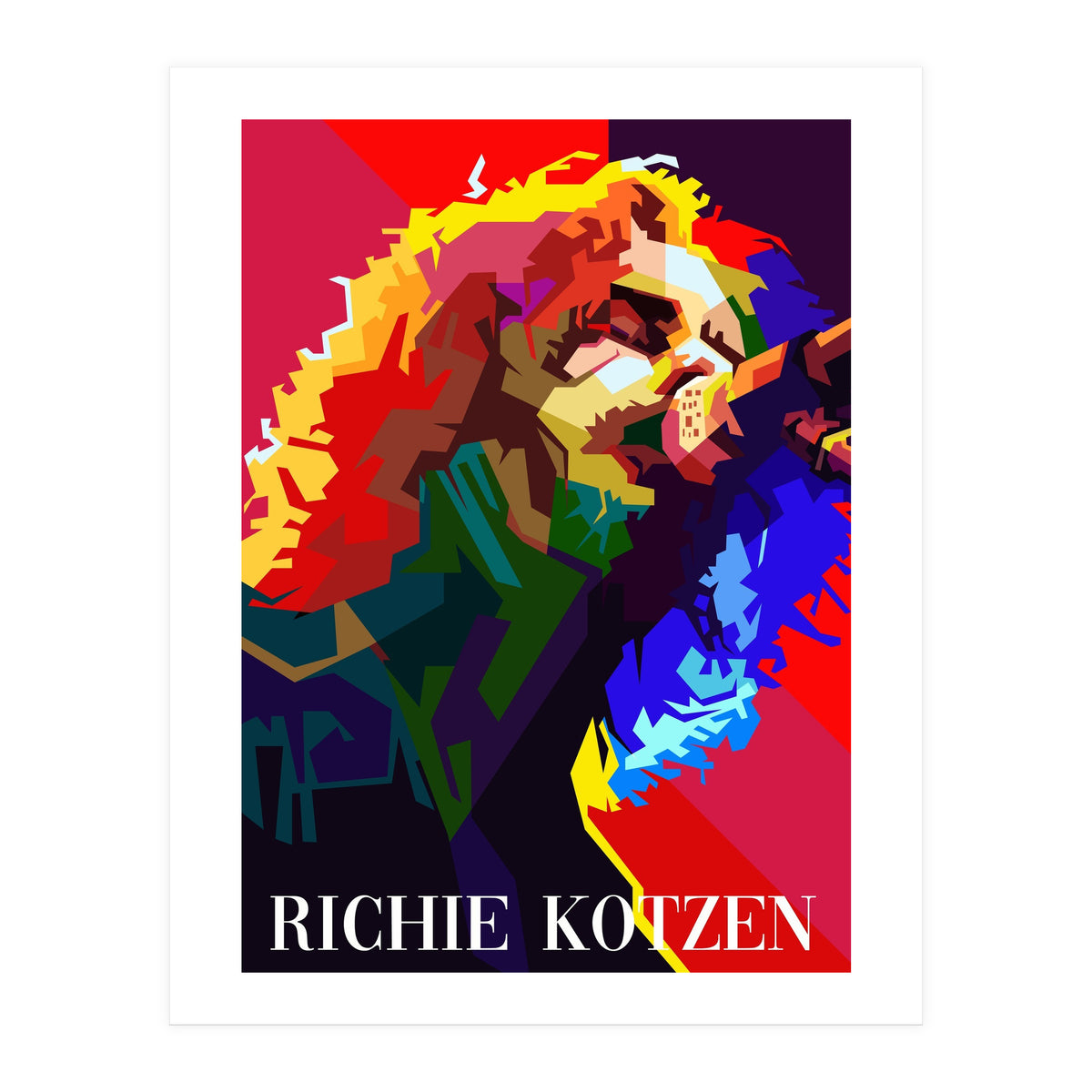 Richie Kotzen American Guitarist Singer Pop Art WPAP (Print Only)