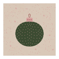 Christmas globe with snowflakes (Print Only)