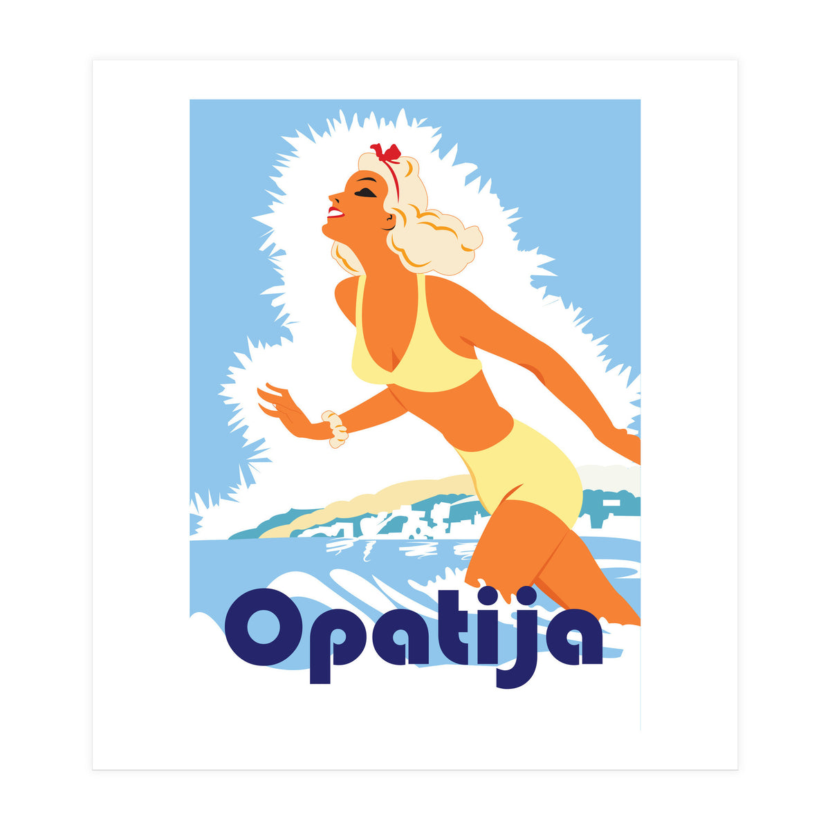Opatia, Swimming Girl (Print Only)